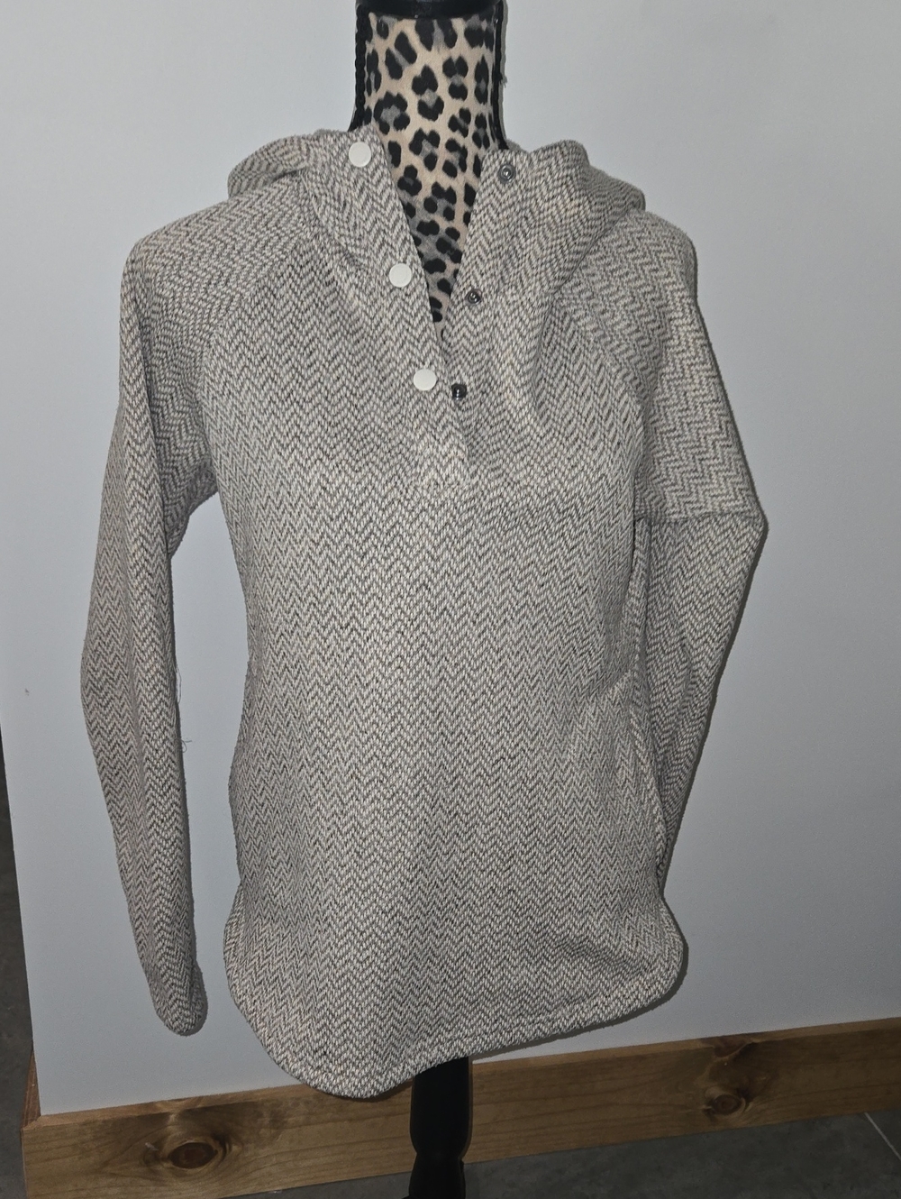 Colombia Cozy Chevron Hooded Pullover
